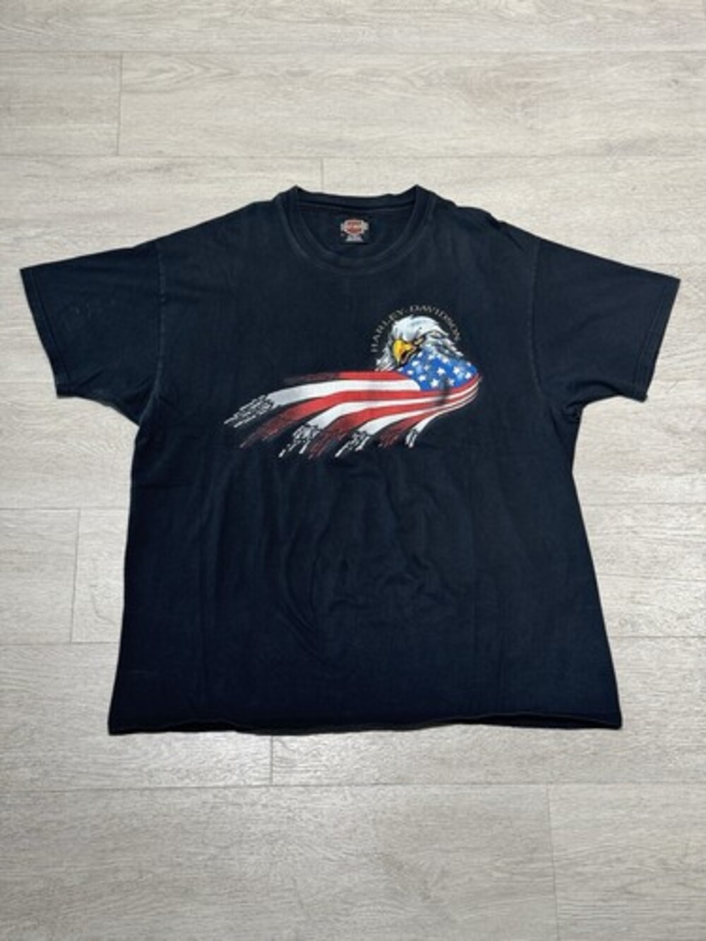 Vintage 1997 Harley Davidson Eagle American Flag St. Paul Shirt Men’s Size XL